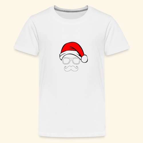 Santa with Geek and Mustache - Kids' Premium T-Shirt
