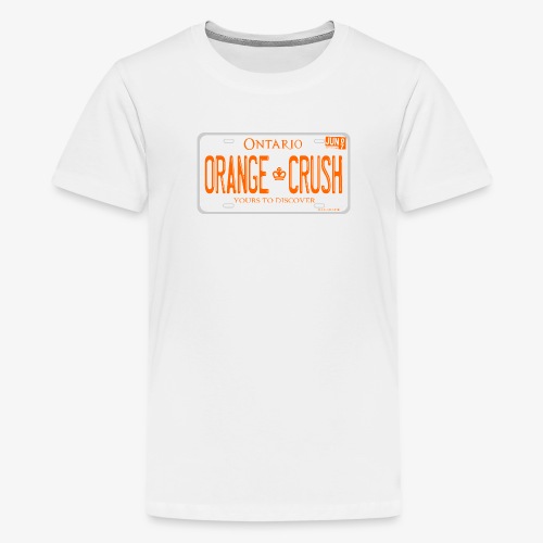 ONTARIO NDP ORANGE CRUSH LICENCE PLATE - Kids' Premium T-Shirt