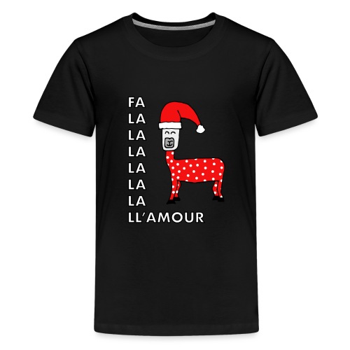 Christmas llama. - Kids' Premium T-Shirt