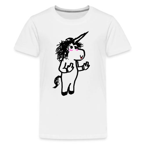 Rude Unicorn - Kids' Premium T-Shirt