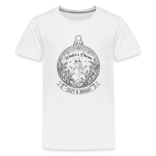 Festive Snowman T-Shirt - Kids' Premium T-Shirt