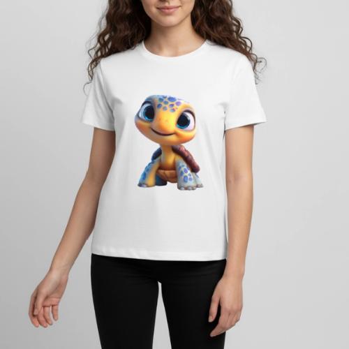 Joyful 3D Baby Turtle with Big Eyes - Kids' Premium T-Shirt