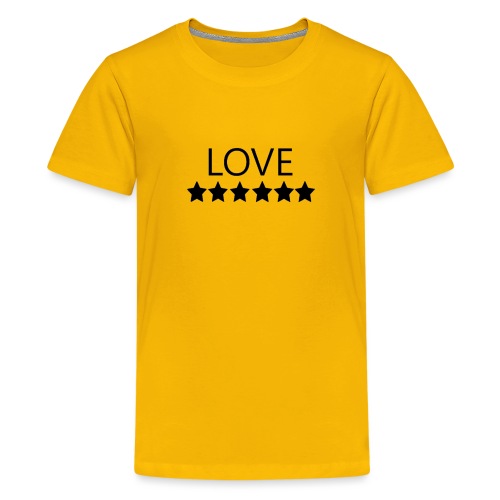 LOVE (Black font) - Kids' Premium T-Shirt