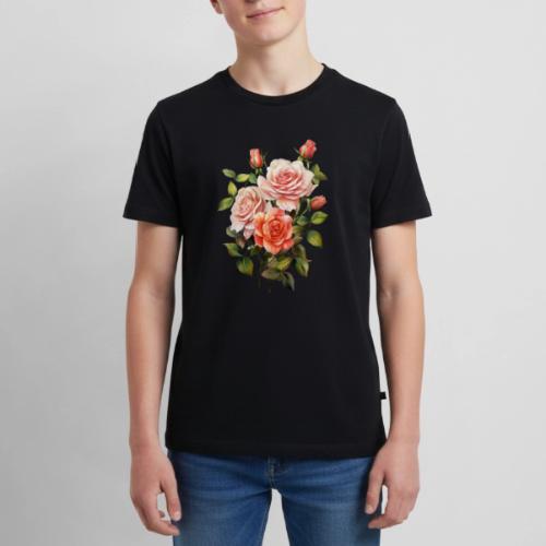 Pink Roses - Kids' Premium T-Shirt