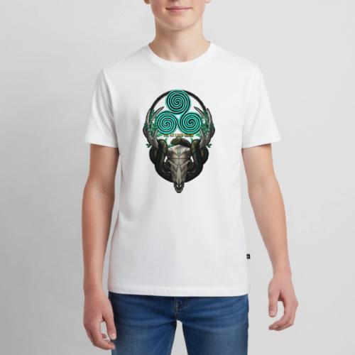 The Antlered Crown (Color Text) - Kids' Premium T-Shirt