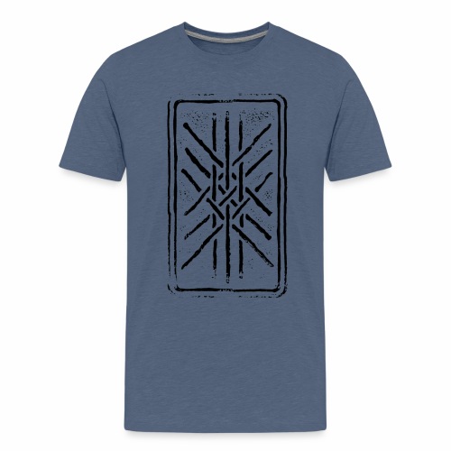 Web of Wyrd grid Skulds Web Net Bindrune symbol - Kids' Premium T-Shirt