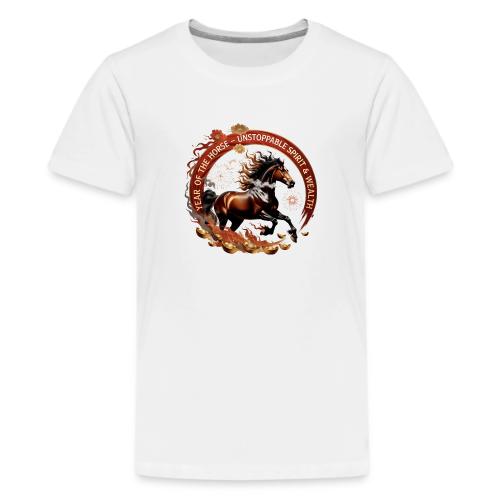 Year of the Horse Fiery Spirit T Shirt, Lunar New - Kids' Premium T-Shirt