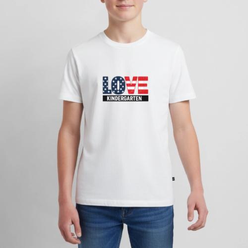 Love Kindergarten Patriotic Graduation - Kids' Premium T-Shirt