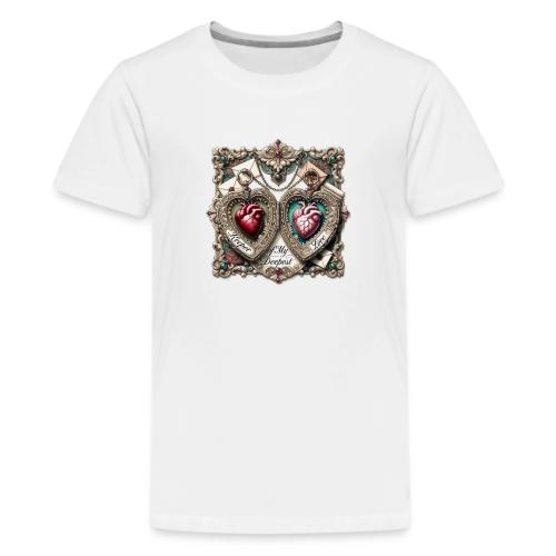 Keeper of My Deepest Love Victorian Locket T-Shirt - Kids' Premium T-Shirt