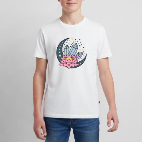 Half A Moon, Healing Crystals Lotus Flower - Kids' Premium T-Shirt