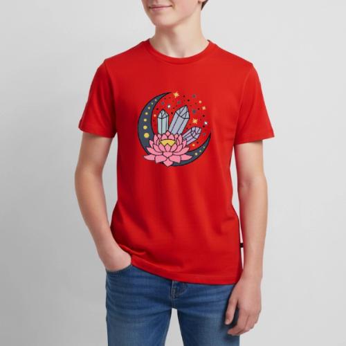 Half A Moon, Healing Crystals Lotus Flower - Kids' Premium T-Shirt