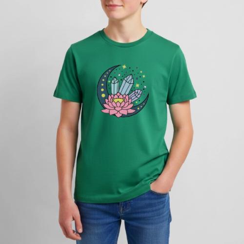 Half A Moon, Healing Crystals Lotus Flower - Kids' Premium T-Shirt