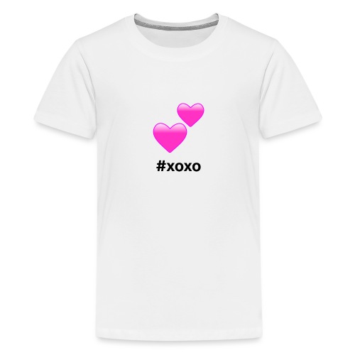 #xoxo Hearts Design (Pink Hearts) - Kids' Premium T-Shirt