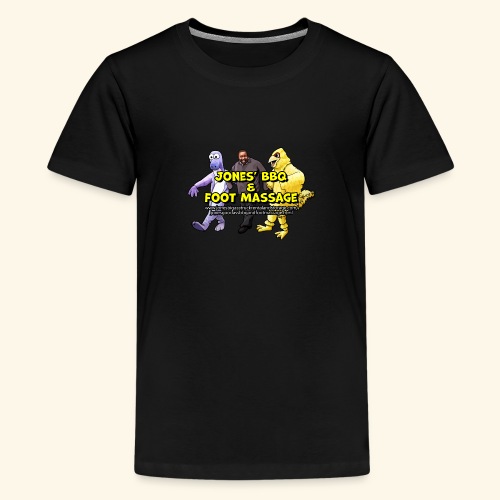 Jones BBQ and Foot Massage - Dancing Logo - Kids' Premium T-Shirt