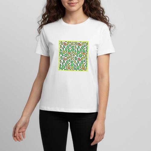 Vivid Color Burst Leaves Pattern - Kids' Premium T-Shirt