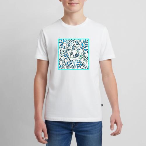 Colorful Foliage Pattern Art - Kids' Premium T-Shirt