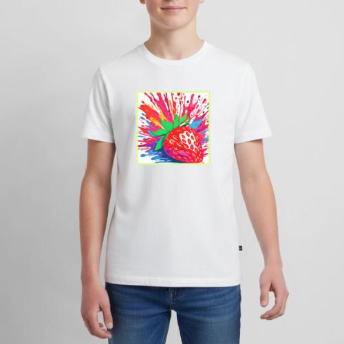 Splatter Strawberry Splash - Kids' Premium T-Shirt