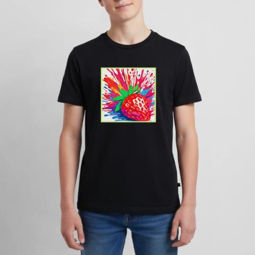 Splatter Strawberry Splash - Kids' Premium T-Shirt