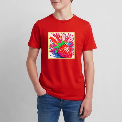 Splatter Strawberry Splash - Kids' Premium T-Shirt