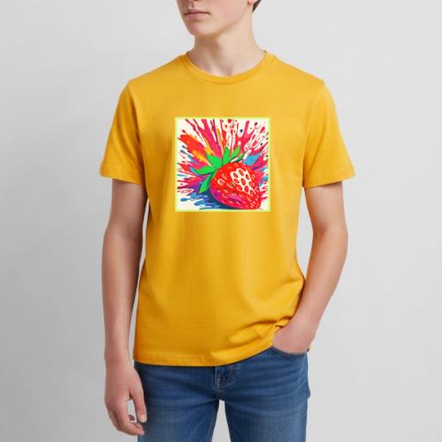 Splatter Strawberry Splash - Kids' Premium T-Shirt