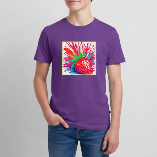 Splatter Strawberry Splash - Kids' Premium T-Shirt