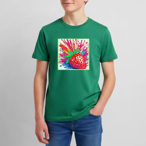 Splatter Strawberry Splash - Kids' Premium T-Shirt