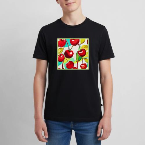 Vibrant Cherry Pattern - Kids' Premium T-Shirt