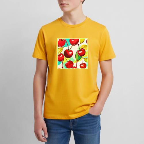 Vibrant Cherry Pattern - Kids' Premium T-Shirt