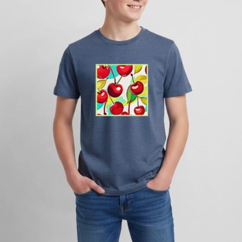 Vibrant Cherry Pattern - Kids' Premium T-Shirt