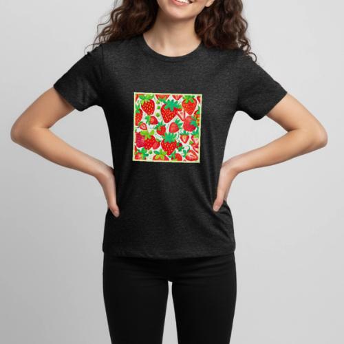 Strawberry Swirl Pattern - Kids' Premium T-Shirt
