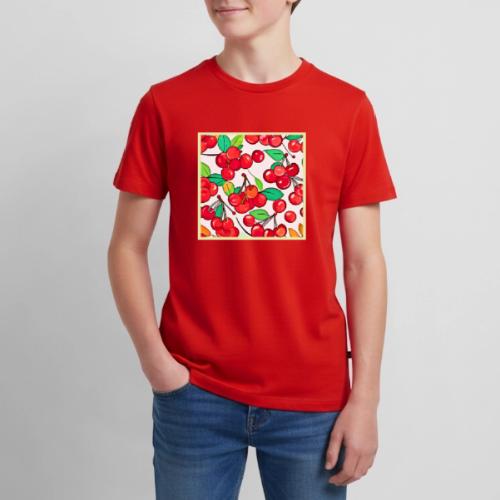 Cherry Pattern Design - Kids' Premium T-Shirt