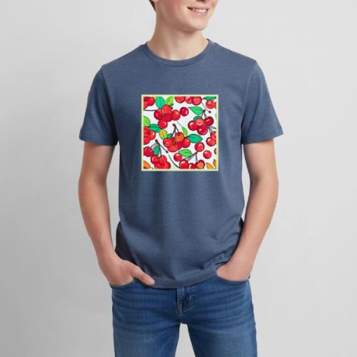 Cherry Pattern Design - Kids' Premium T-Shirt