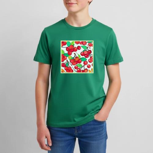 Cherry Pattern Design - Kids' Premium T-Shirt
