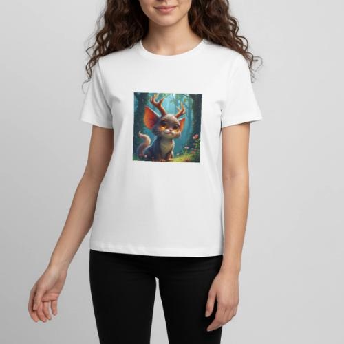 Magical Forest Creature with Deer Horns - Kids' Premium T-Shirt