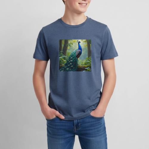 Majestic Peacock in Enchanted Forest - Kids' Premium T-Shirt