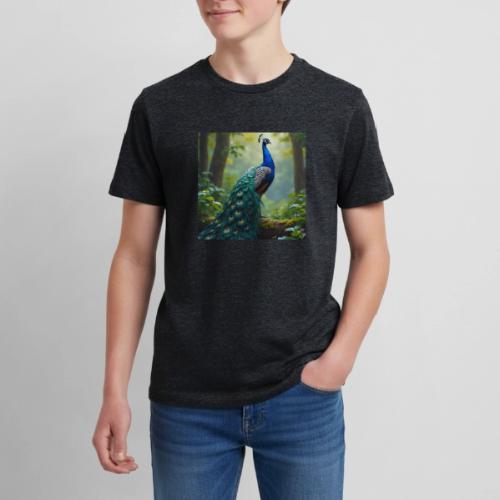 Majestic Peacock in Enchanted Forest - Kids' Premium T-Shirt