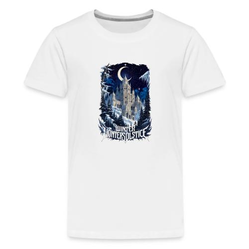 Celestial Winter Temple T-Shirt - Kids' Premium T-Shirt