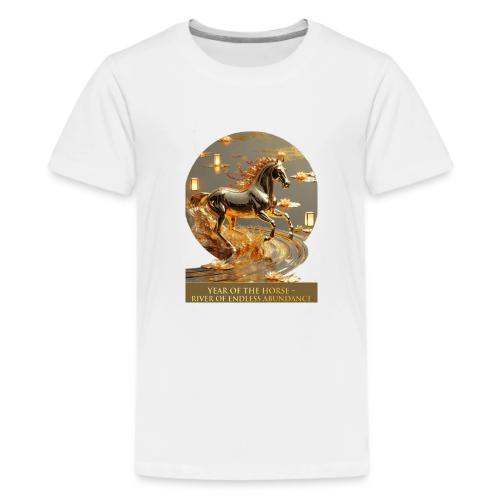 Year of the Horse Abundance T Shirt, Lunar NY Gift - Kids' Premium T-Shirt