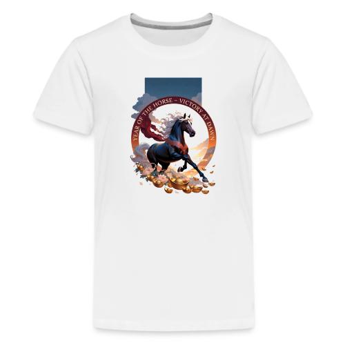 Year of the Horse Dawn T Shirt,Lunar New Year Gift - Kids' Premium T-Shirt