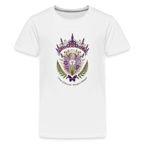 Spring Meadow Crown Tee, Cottagecore Renewal Gift - Kids' Premium T-Shirt
