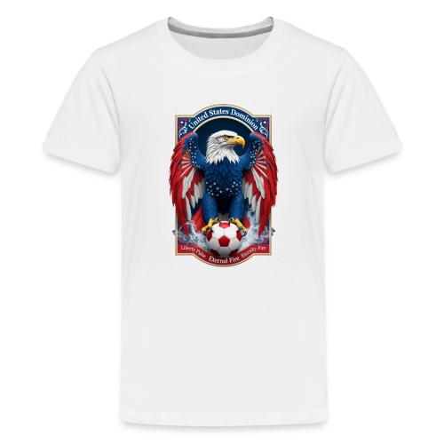 USA Eagle Emblem T Shirt, USA Soccer Pride Gift - Kids' Premium T-Shirt