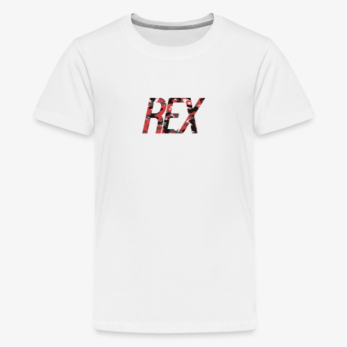 Rex Logo (Red Camouflage) - Kids' Premium T-Shirt