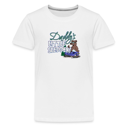 Daddy's Little Sledder - Kids' Premium T-Shirt