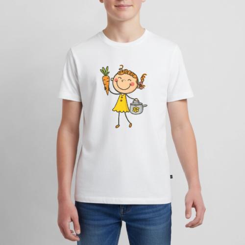 Cartoon Gardening Girl Kids Shirt - Kids' Premium T-Shirt