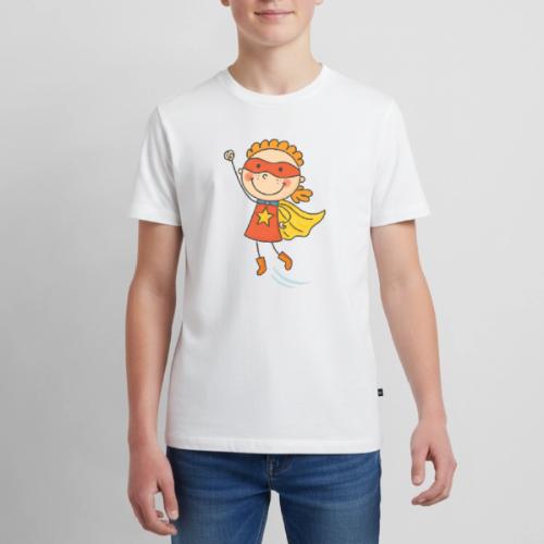 Cartoon Superhero Girl Kids Shirt - Kids' Premium T-Shirt