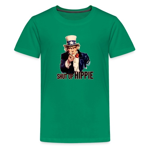 SHUT UP HIPPIE WHITE OUTL - Kids' Premium T-Shirt