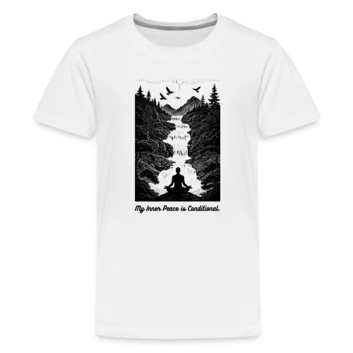 Conditional Inner Peace T-Shirt | Minimalist Zen - Kids' Premium T-Shirt