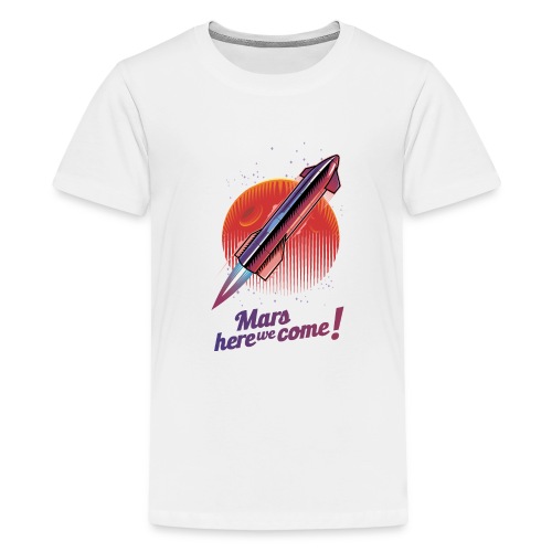Mars Here We Come - Light - Kids' Premium T-Shirt