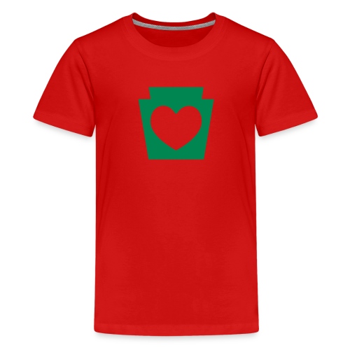 Love/Heart PA Keystone - Kids' Premium T-Shirt