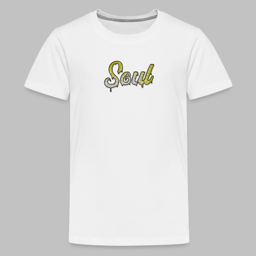 SOUL Yellow and White Halftone Gradient Logo - Kids' Premium T-Shirt